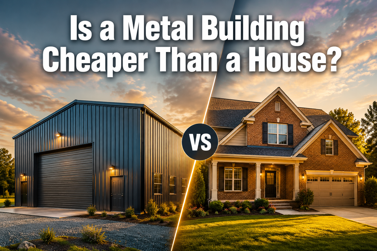 Is a Metal Building Cheaper Than a House? A Complete Cost Comparison for 2026