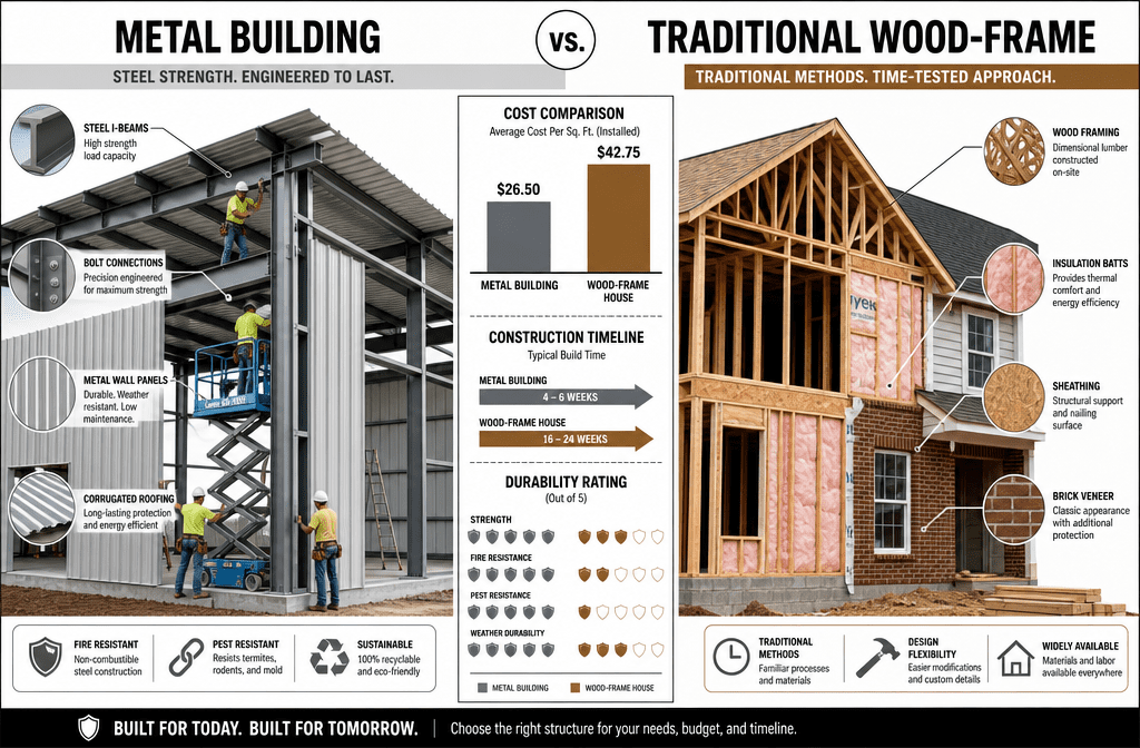 Are metal buildings better than houses