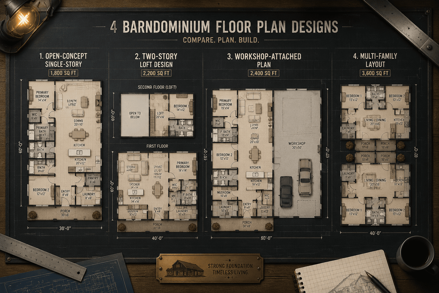 Best barndominium floor plans