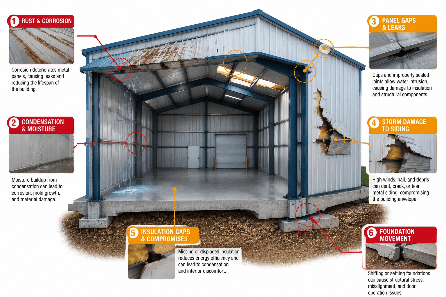 Common metal building problems