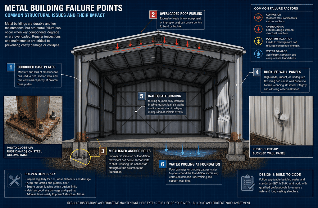 Why some metal buildings fail