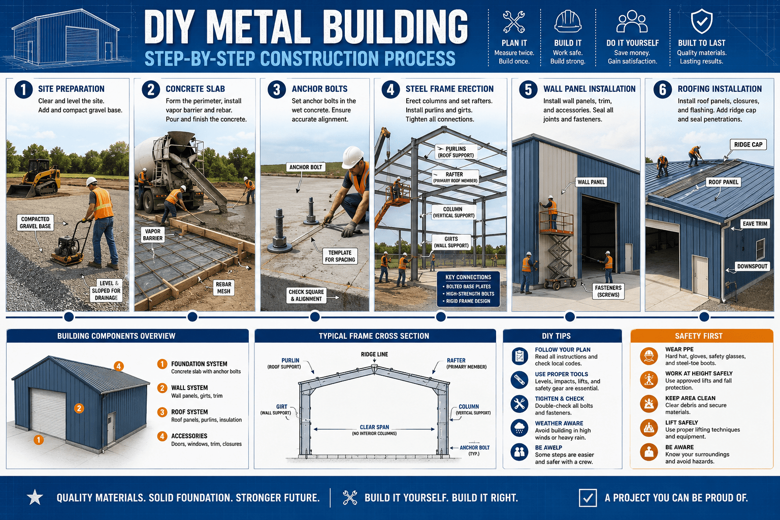 Diy metal building step by step