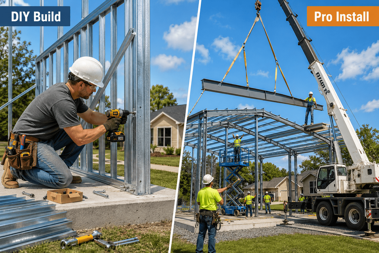 Can you build a metal building yourself