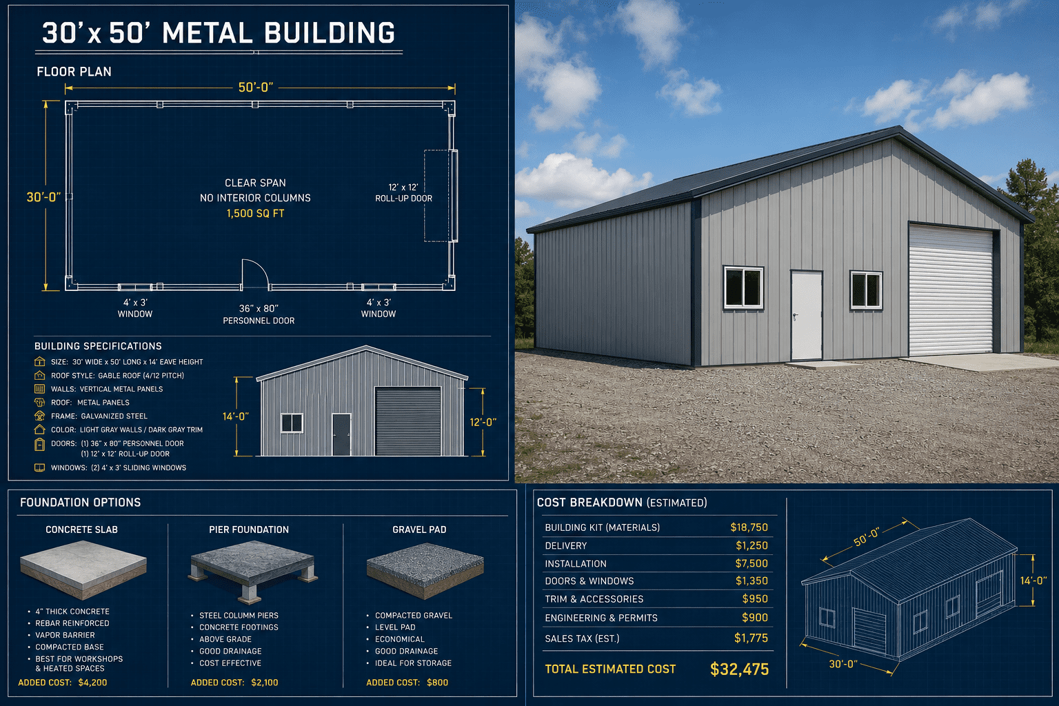 30 x 50 metal buildings faqs