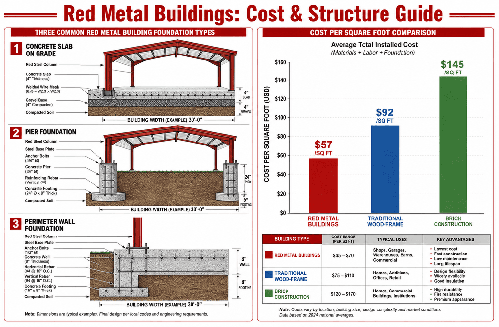 Red metal building faqs