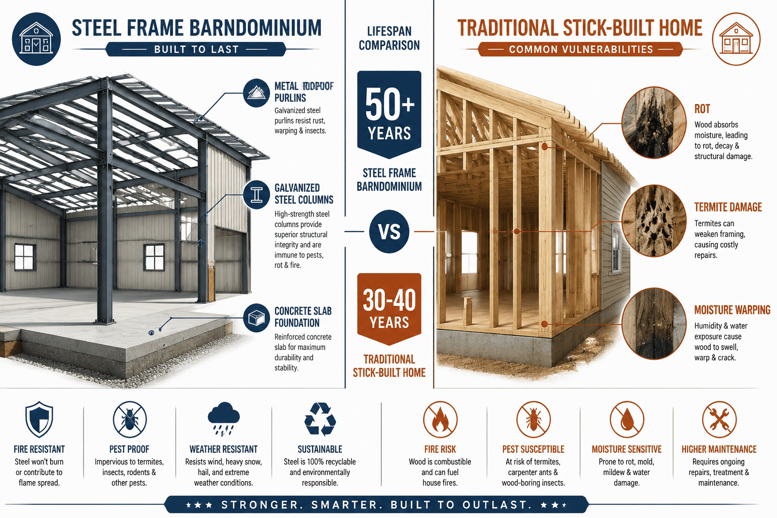 How long will a Barndominium last