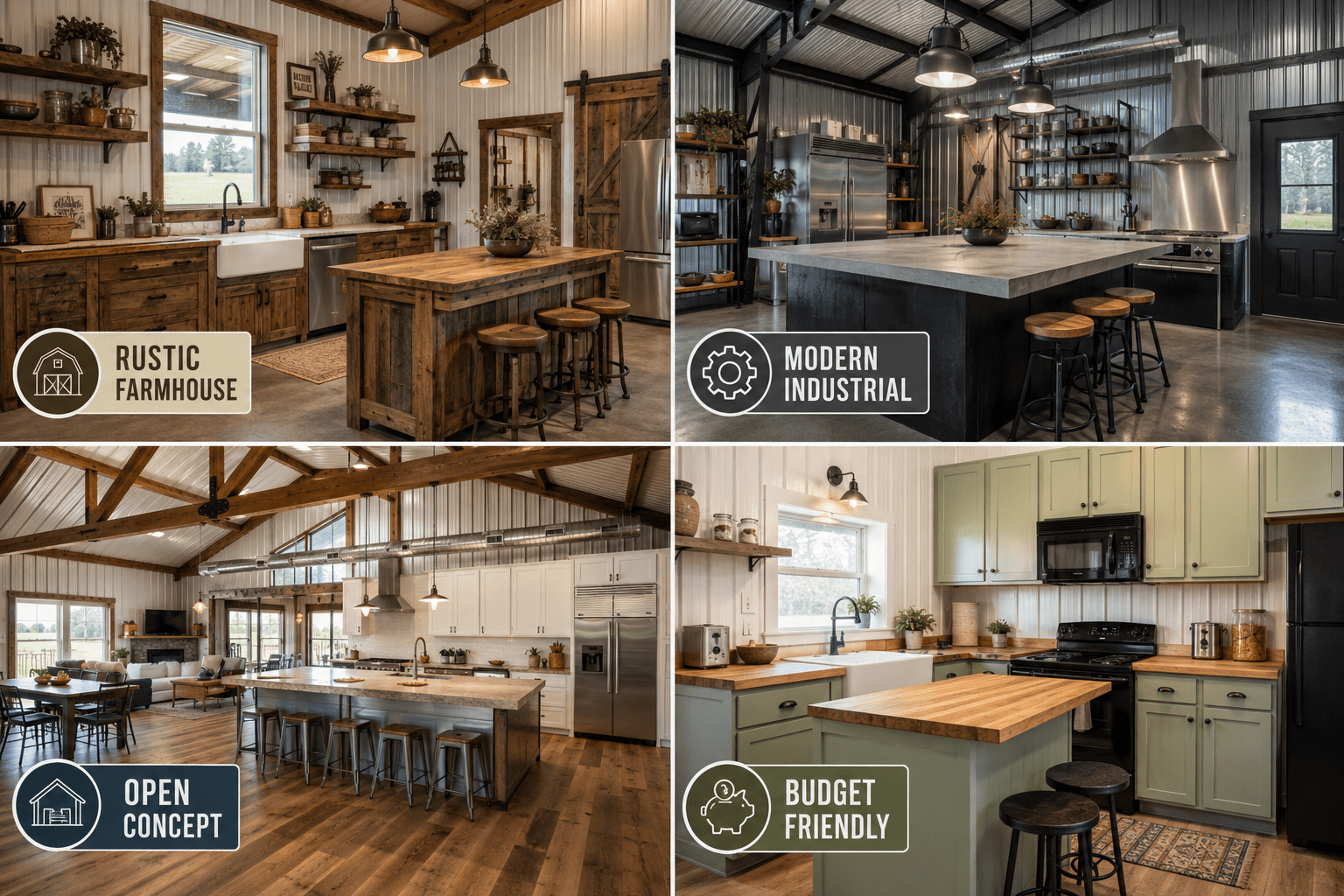 What are the best Barndominium kitchens