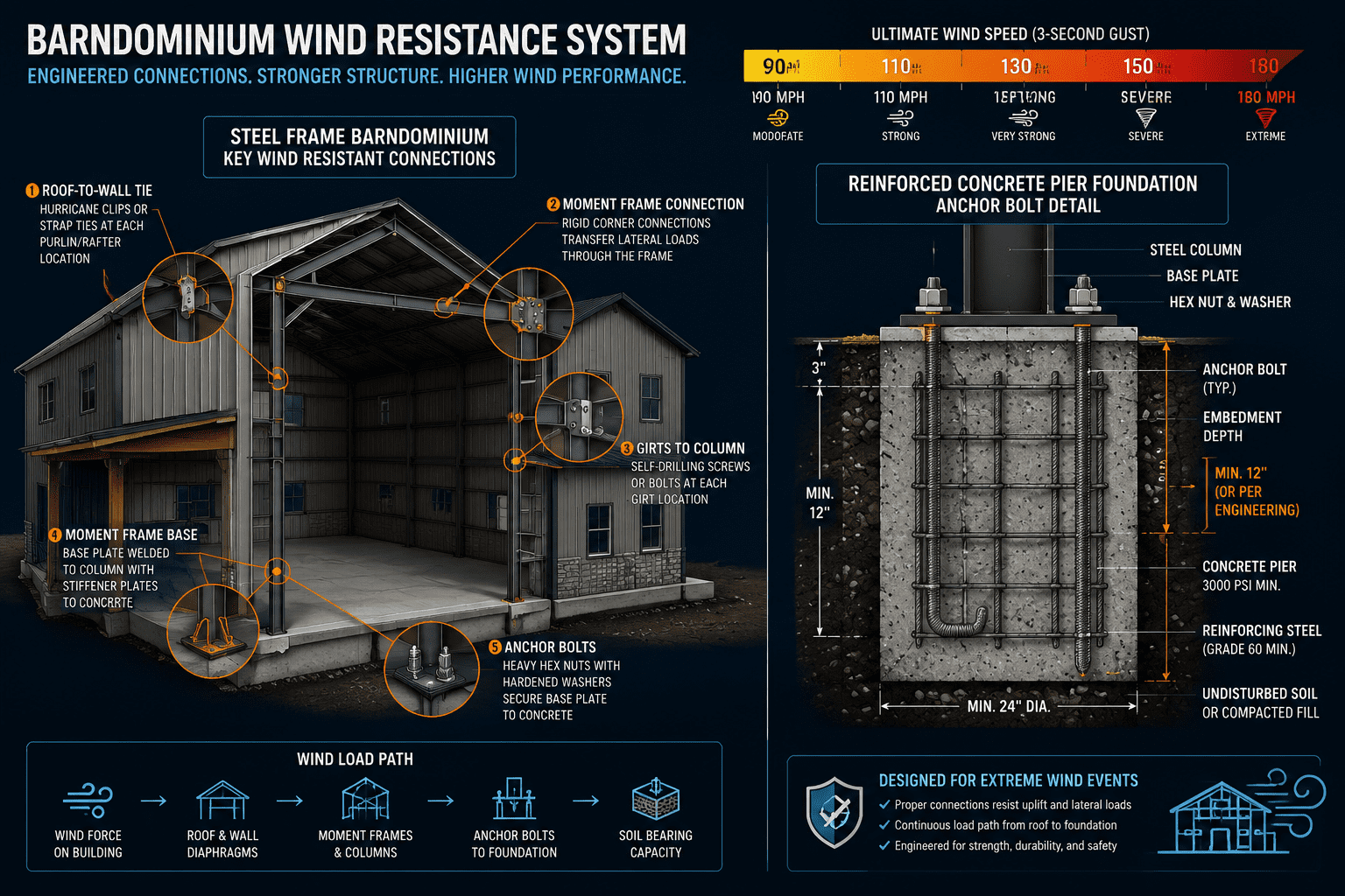 How do barndominiums hold up in high winds