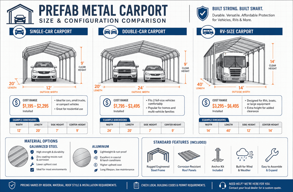 Prefab metal carports faqs