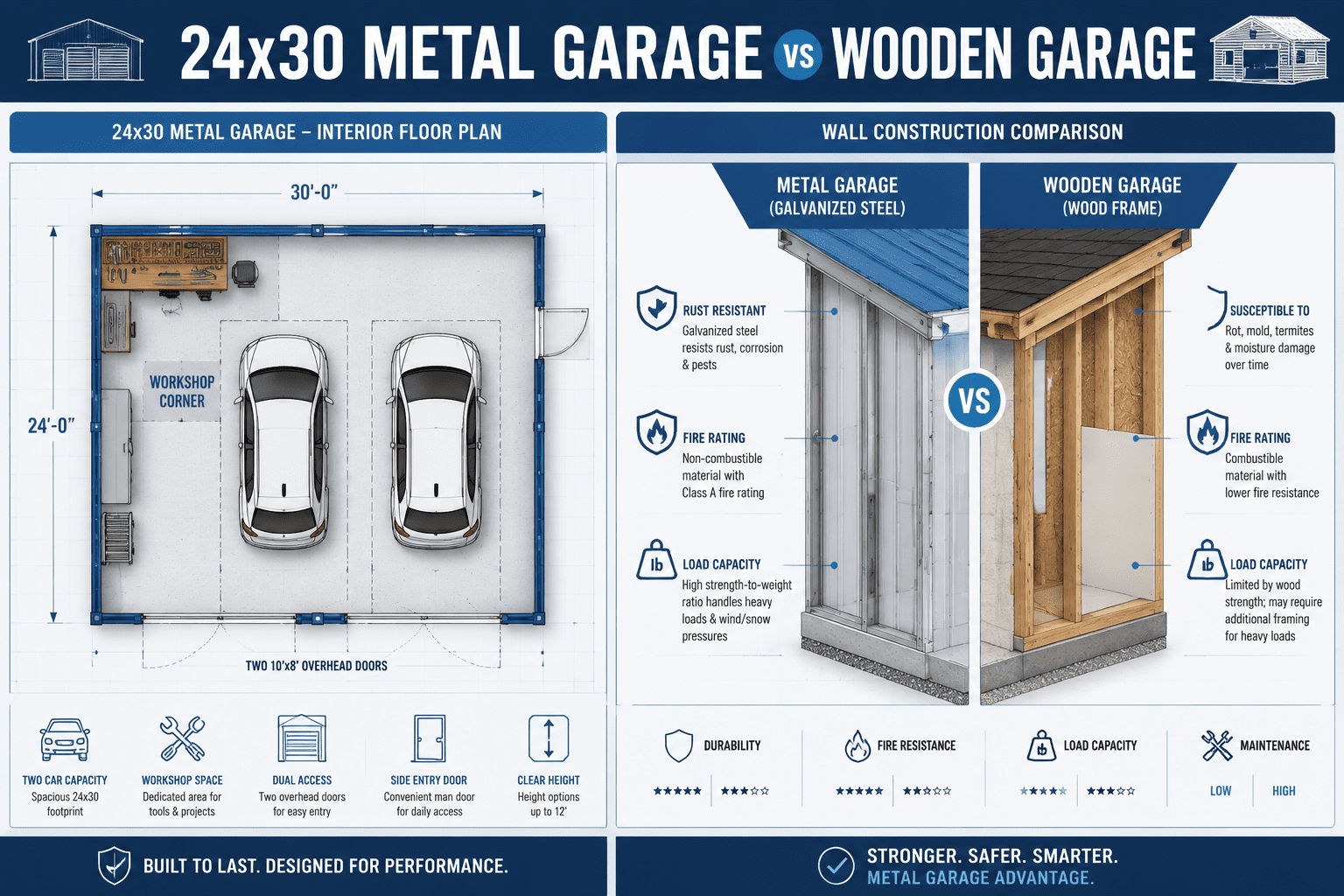 24 x 30 metal garage faqs